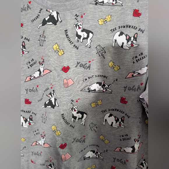 H&M FRENCH BULLDOG "YOGA" SWEATER - Picture 2 of 6
